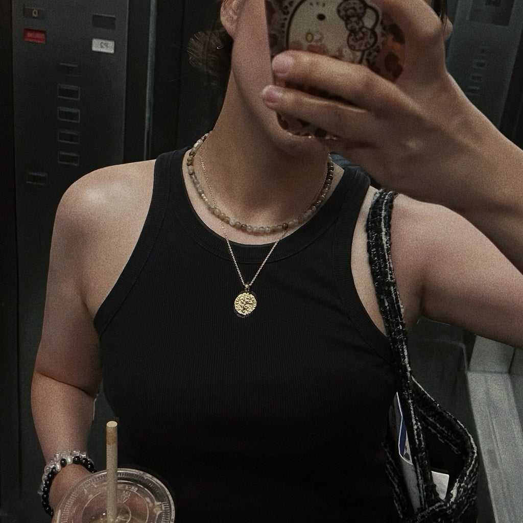 Freya Blue Calcite Necklace Amaré