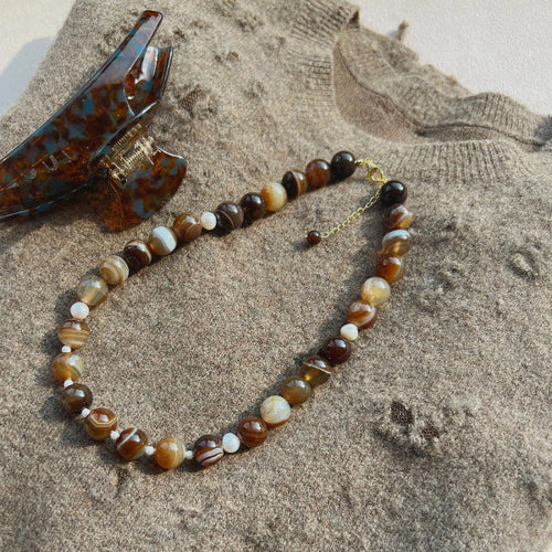 Amare latte onyx necklace outfit