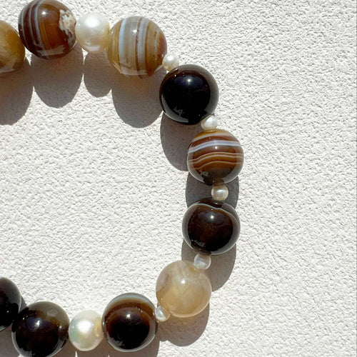 Kaia Latte Onyx Bracelet Amaré