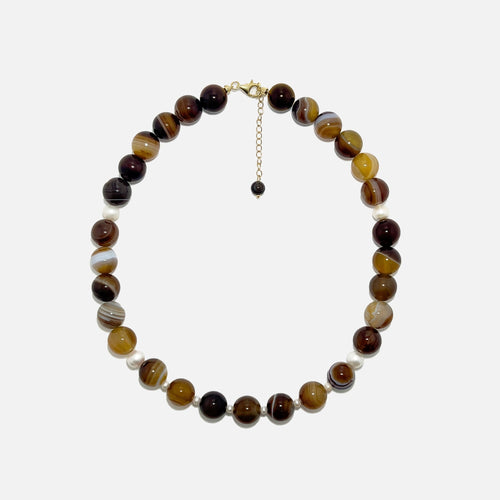 Latte Onyx necklace