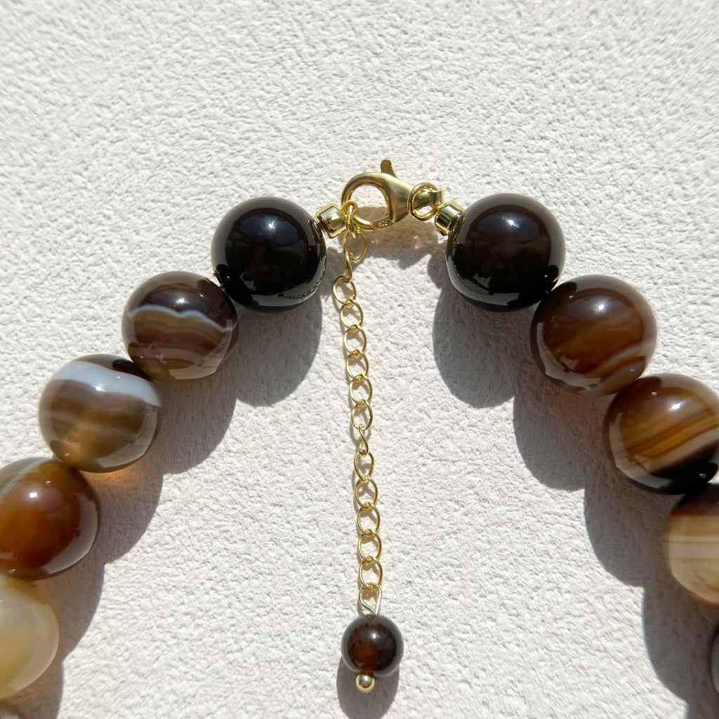 Kaia Latte Onyx Necklace
