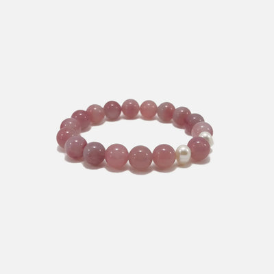 purple rose quartz crystal bracelet