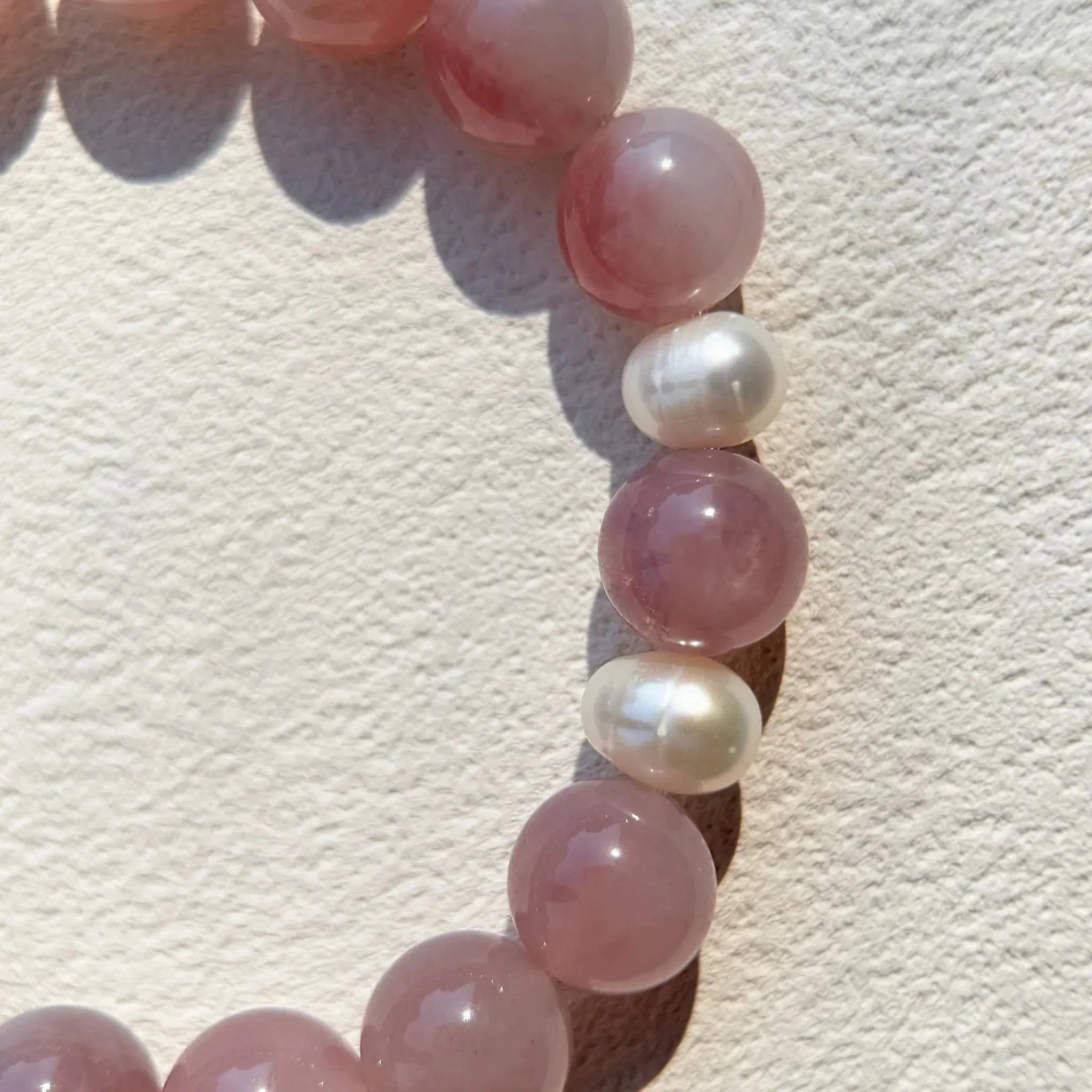 Close-up of Purple Rose Quartz for love and emotional healing