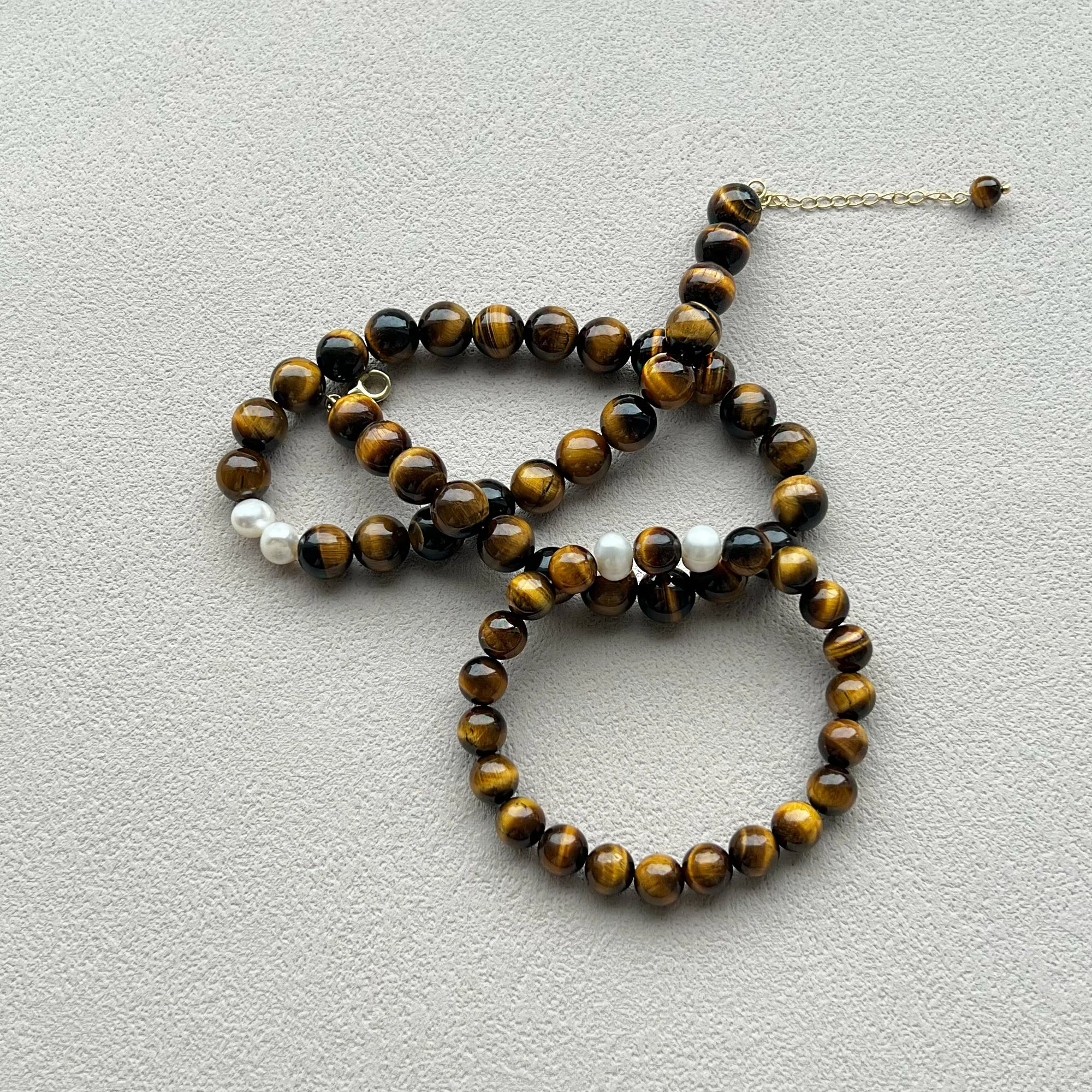 Tiger's Eye Bracelet & Necklace Set - Amaré