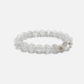 Clear quartz azeztulita crystal bracelet with freshwater pearls - Master healer - Amaré