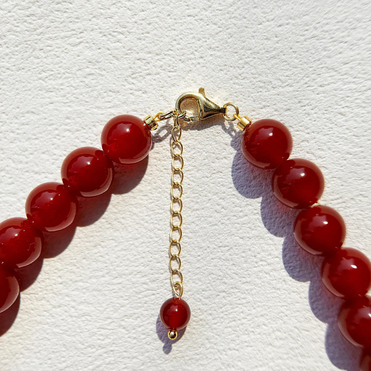 Close-up of Red Agate stones for motivation and vitality
