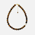 Handmade Tiger’s Eye crystal necklace with natural gemstone and pearls
