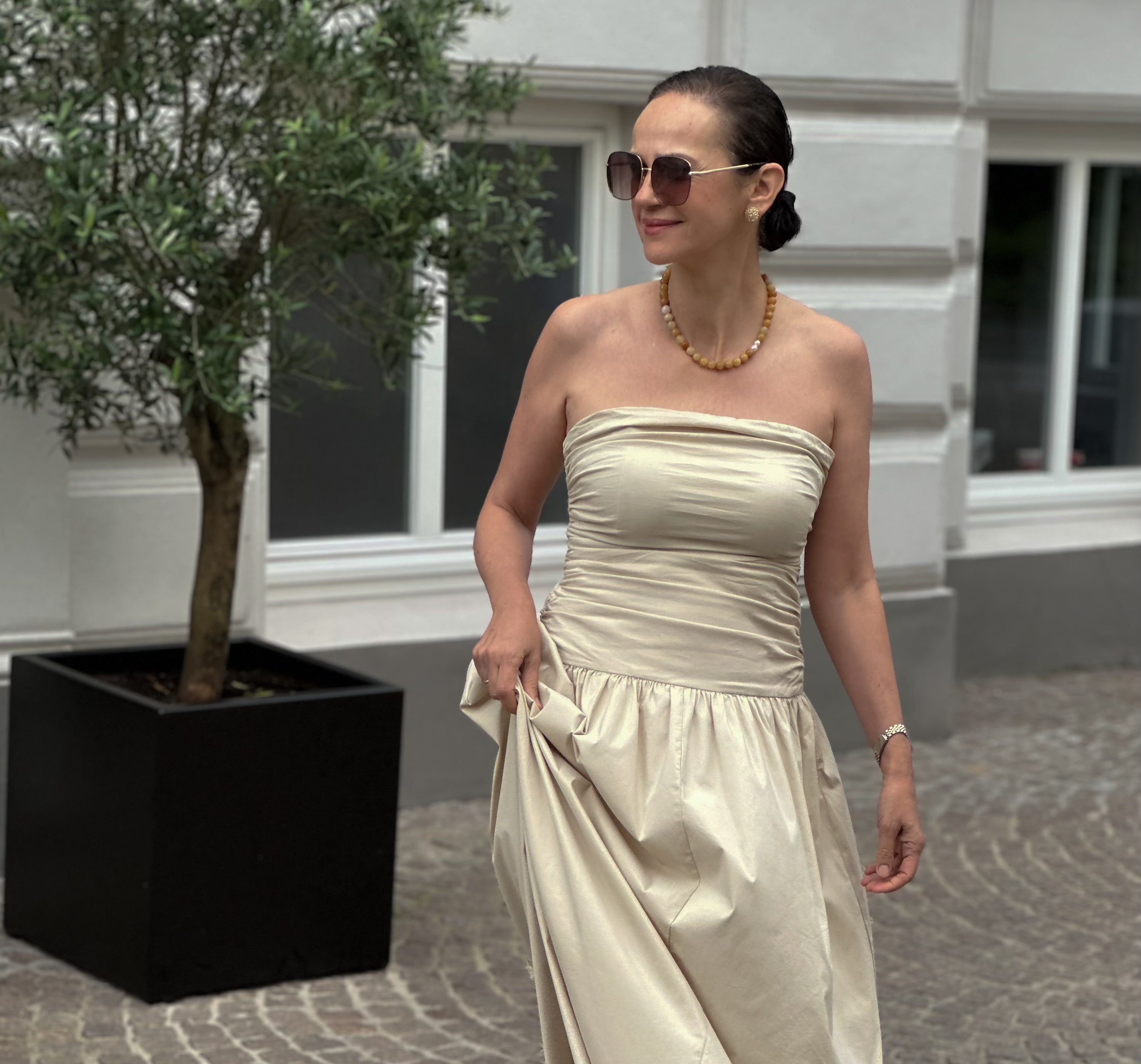 Yellow Aventurine Bracelet & Necklace Set